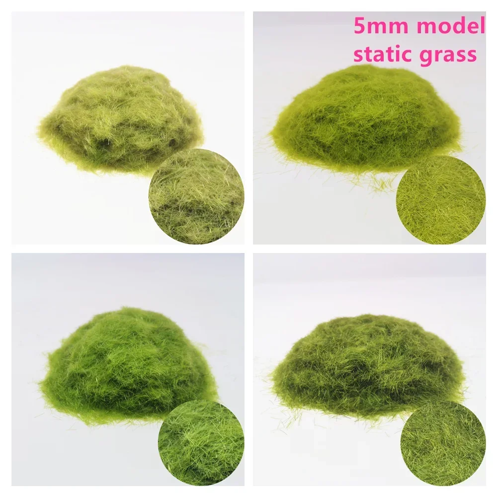 30G/봉지 3-8MM 정전기 잔디 플로킹 HO O N Z 스케일 철도 기차 풍경 군사 장면 모래 테이블 레이아웃 애호가 모델