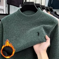 Personnalisé hommes marque exquise Paul classique brodé confortable tricoté pull automne hiver nouveau velours chaud à manches longues 1