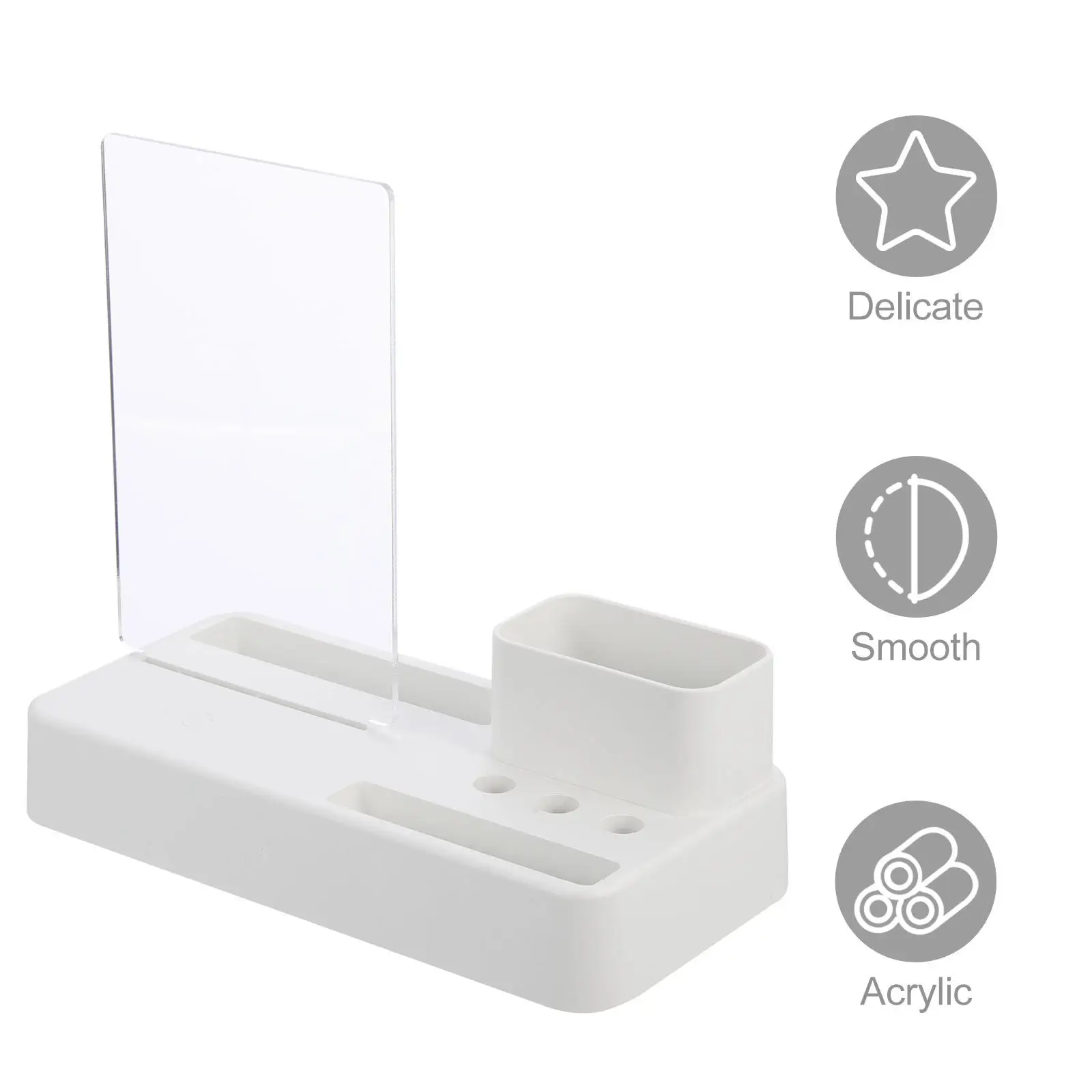 아크릴 메시지 보드 가정 사무실 주방 레스토랑 호텔 결혼식 생일 파티 데스크탑용 투명 지울 수 있는 메모 보드