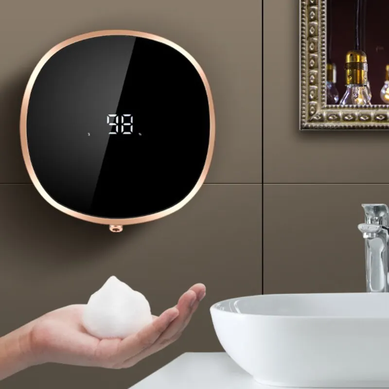 

Wall mounted foam mobile phone digital smart charging waterproof non-contact motion sensor liquid soaping mobile phone