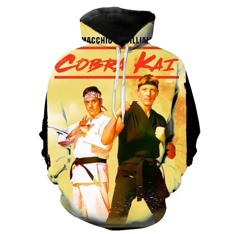 thumbnail image 1 of Sudadera con capucha de moda para hombre, sudadera con capucha con estampado 3D de Cobra Kai, camisetas casuales de manga larga para hombre, jerséis de gran tamaño a la moda, 1 of 4