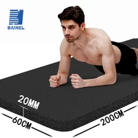 20mm Thick NBR Yoga Mat Moisture-proof Outdoor Non-Slip Durable Camping Picnic Mat 2000x600x20mm Exercise Gym Fitness Workout 1