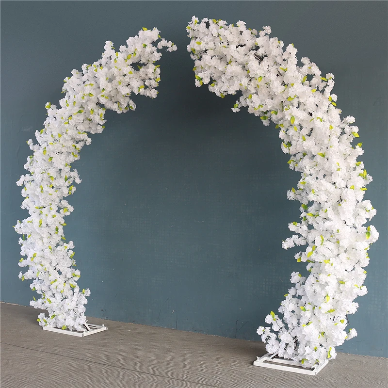 JAROWN Cherry Blossom Arch decorazione di cerimonia nuziale supporto per fiori per feste all'aperto decorazioni per giardino di casa Decorative fiori finti artificiali