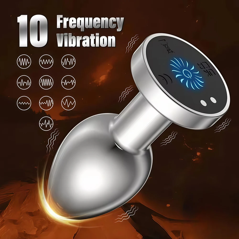 Wireless Metal Anal Vibrator For Women Remote Control Butt Plug Prostate Massager 10 Speeds Adult Couple Sex Toys For Men_voghion.com