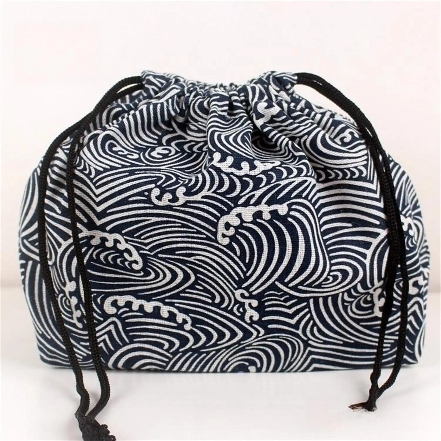 Lunchtasche, Katze, Eisbär, Lunchbox, Kordelzug, Picknick-Tasche, umweltfreundlicher japanischer Stil, kleine Handtasche, Abendessenbehälter, Aufbewahrungsbeutel für Lebensmittel – Detail 9