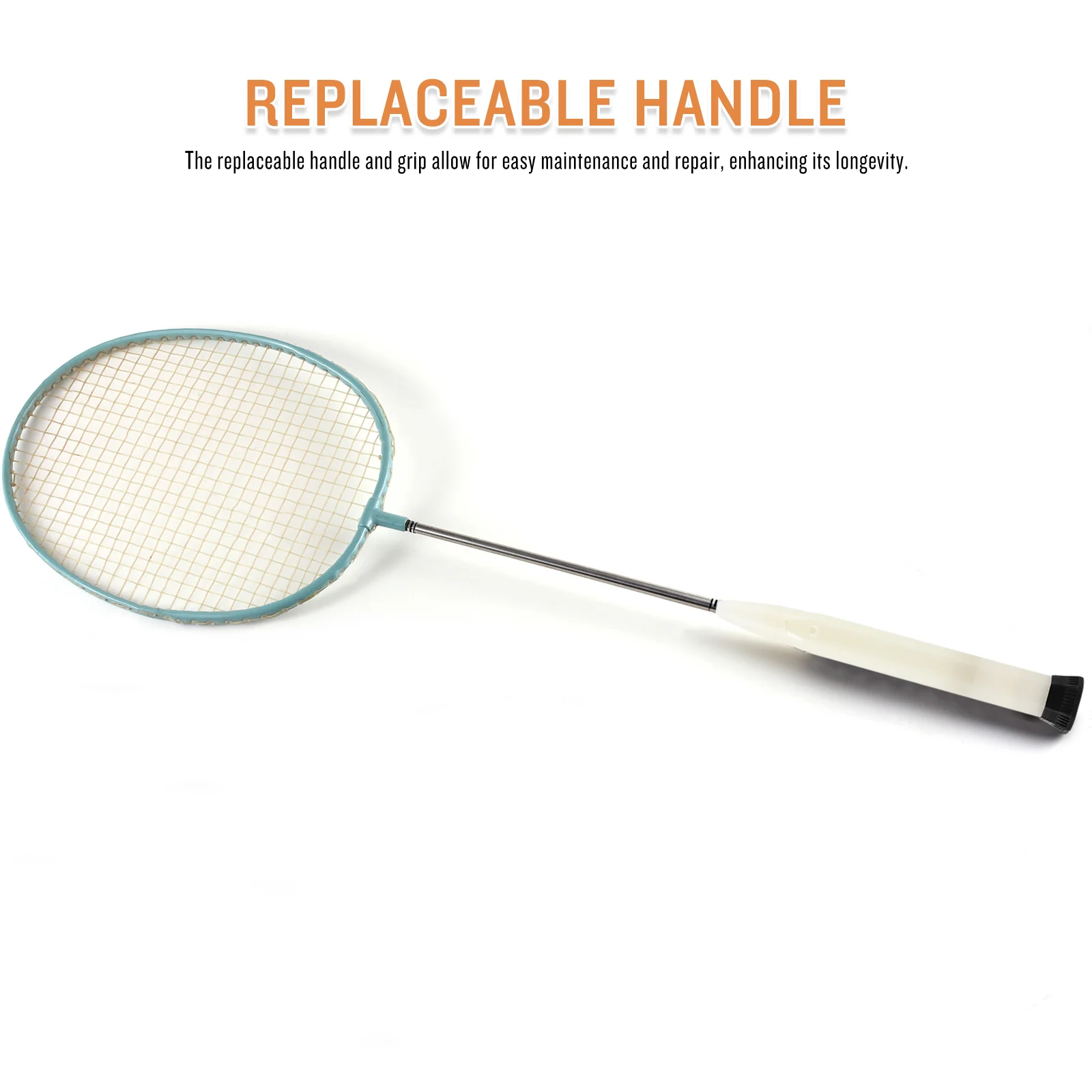 Replaceable Floating Handle Smooth Grip Badminton Bat Tennis Racket Plastic Shock Absorption Cover Replacement Racquet Sports