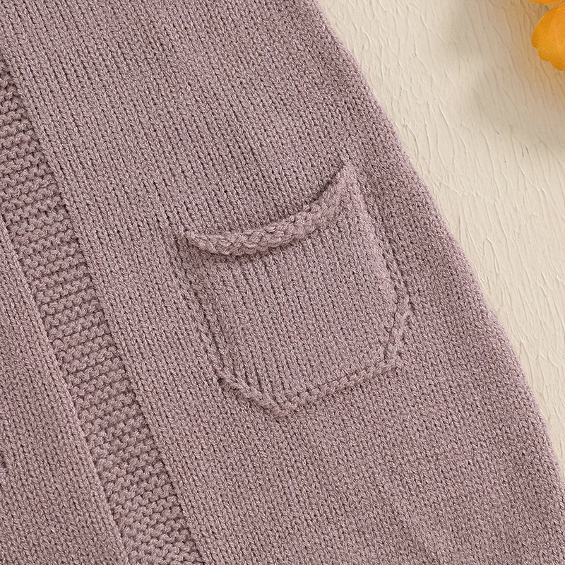 Baby Girl Summer Romper Sleeveless Front Pocket Solid Color Jumpsuit Infant Overalls Outfit 5