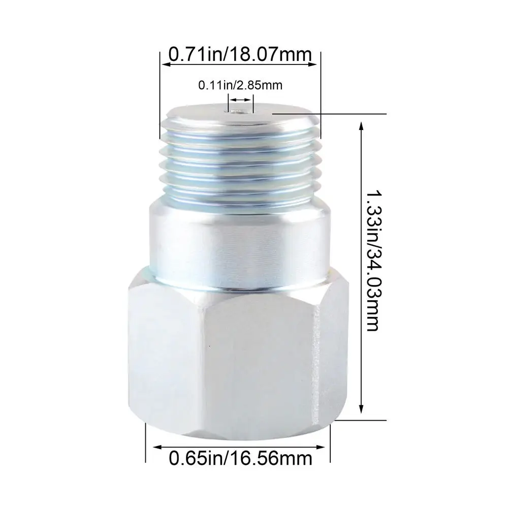 34mm short style auto Oxygen sensors spacer expansion adapter universal-M18*1.5 straight Lambda sensor Bung-Fix CEL 6