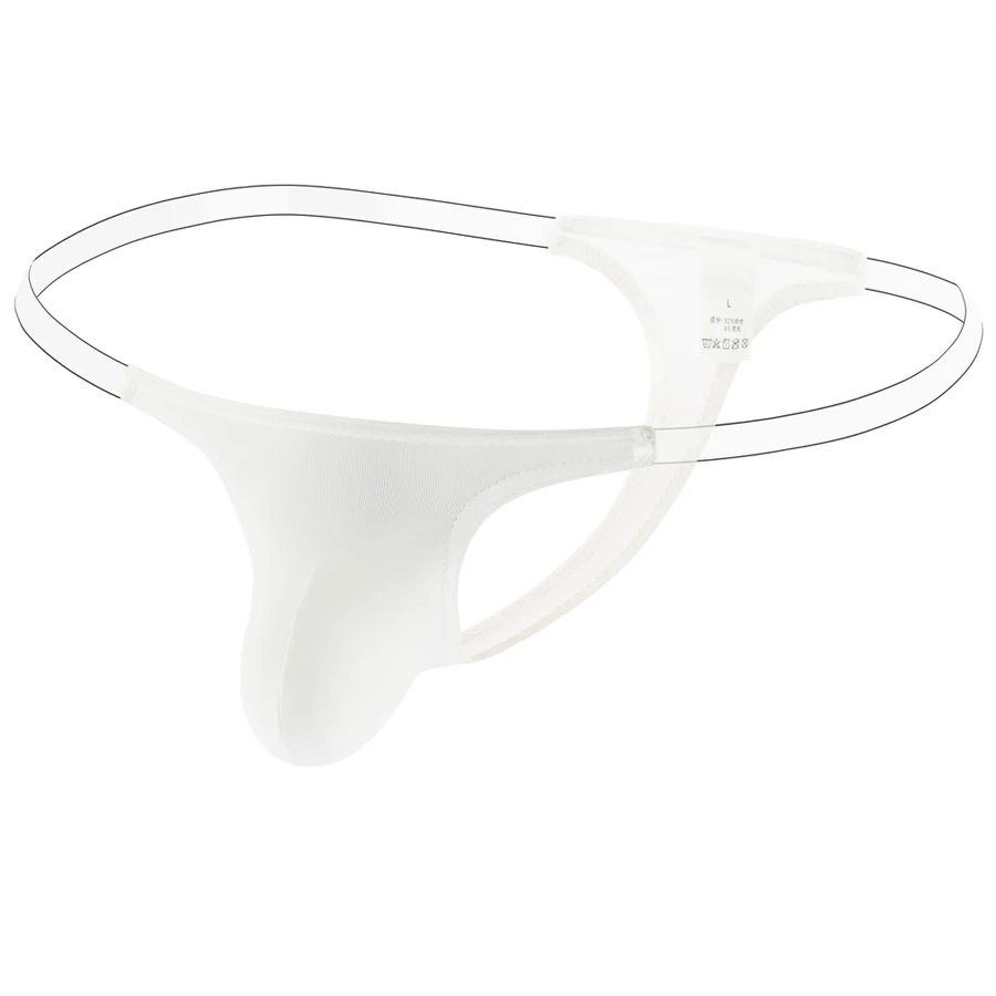 Men Thongs and G Strings Underwear Low Rise Solid Briefs Penis Hipster Jockstrap Lingerie Tang Sexy Breathable Thong HT067