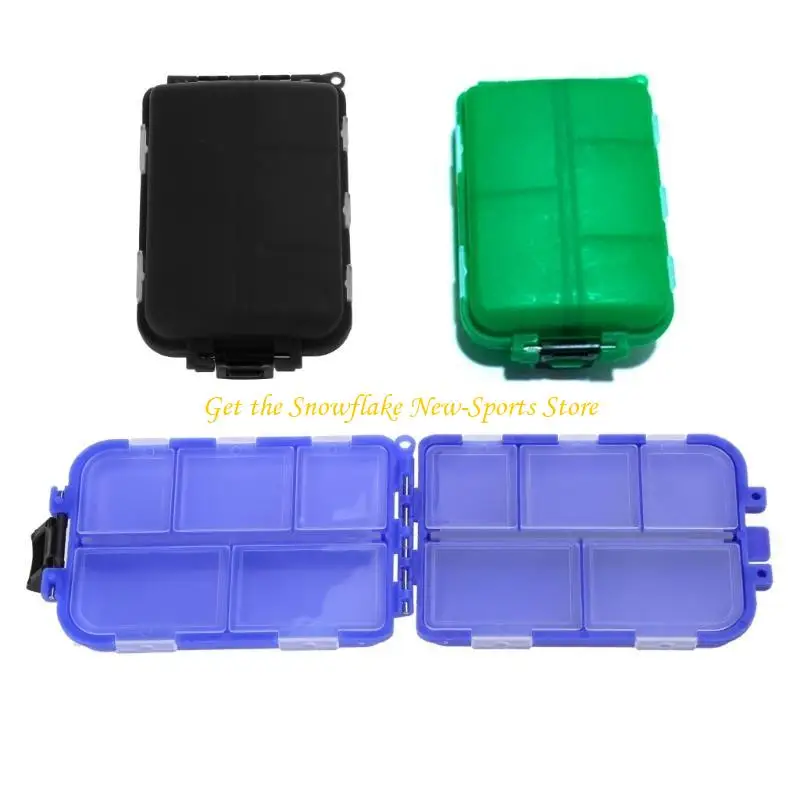E56D Organizer-Behälter mit 10 Gitterfächern, wasserdichter Fischköderkasten, Angelkoffer – Detail 1