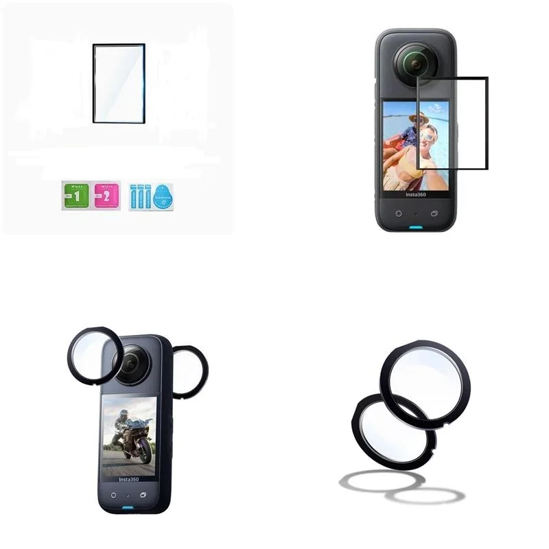 2 PCS Insta360 ONE X3 Lens Cap Durable Lens Guards /Screen Protective