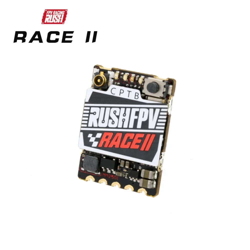 RushFPV Race2 Émetteur Vidéo 5.8G 48CH SmartAudio 2.1 1.7g