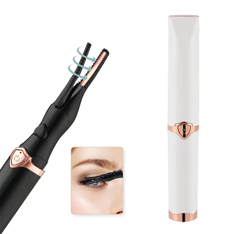 Portable 3 Temperature Mode Heated Eyelashes Curling Tool Electronic USB Natural Fake Eye Lash Curler Beauty Supplies 2