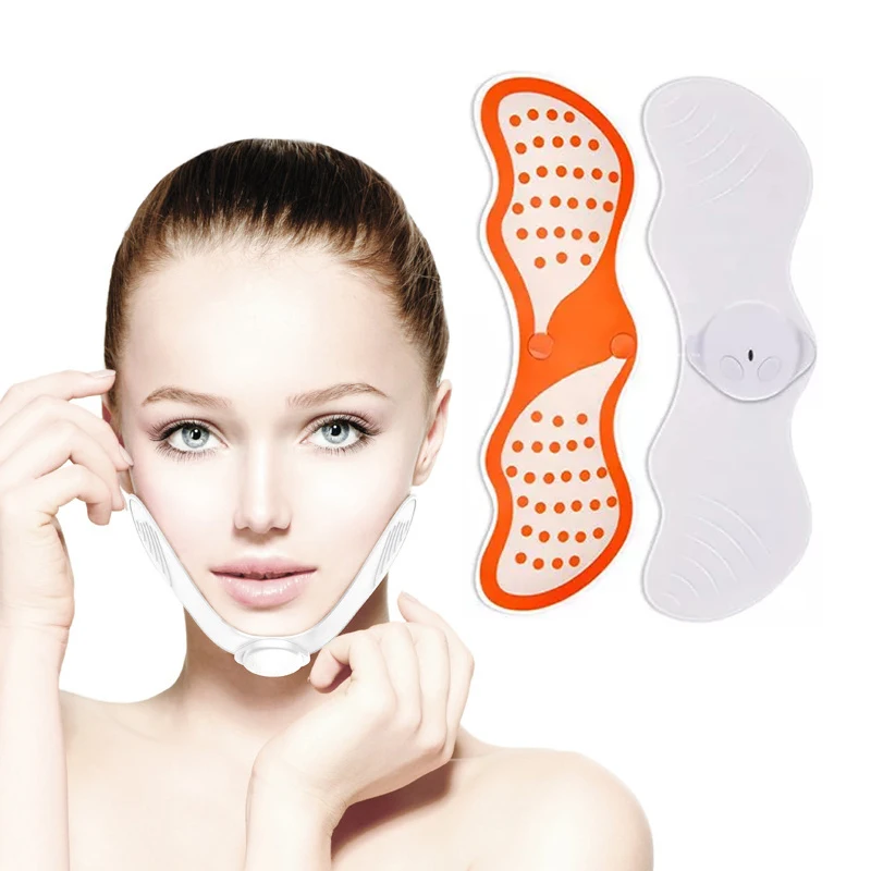 V-shaped Face Double Chin Lift Trainer Slimming Equipment EMS Radio Wave Face-lifting Paste Massage Paste Skin Care Home