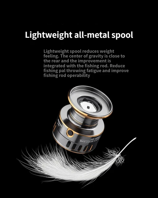 Spinning Fishing Reel Metal 1000-7000 Series Ultralight Max Drag