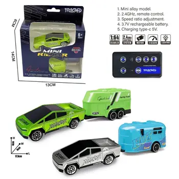 RC 1:64 Off-Road Monster Truck Remote Control Mini Climbing Car Alloy Model Remote Control Electric Toy Car Children's Gift 1
