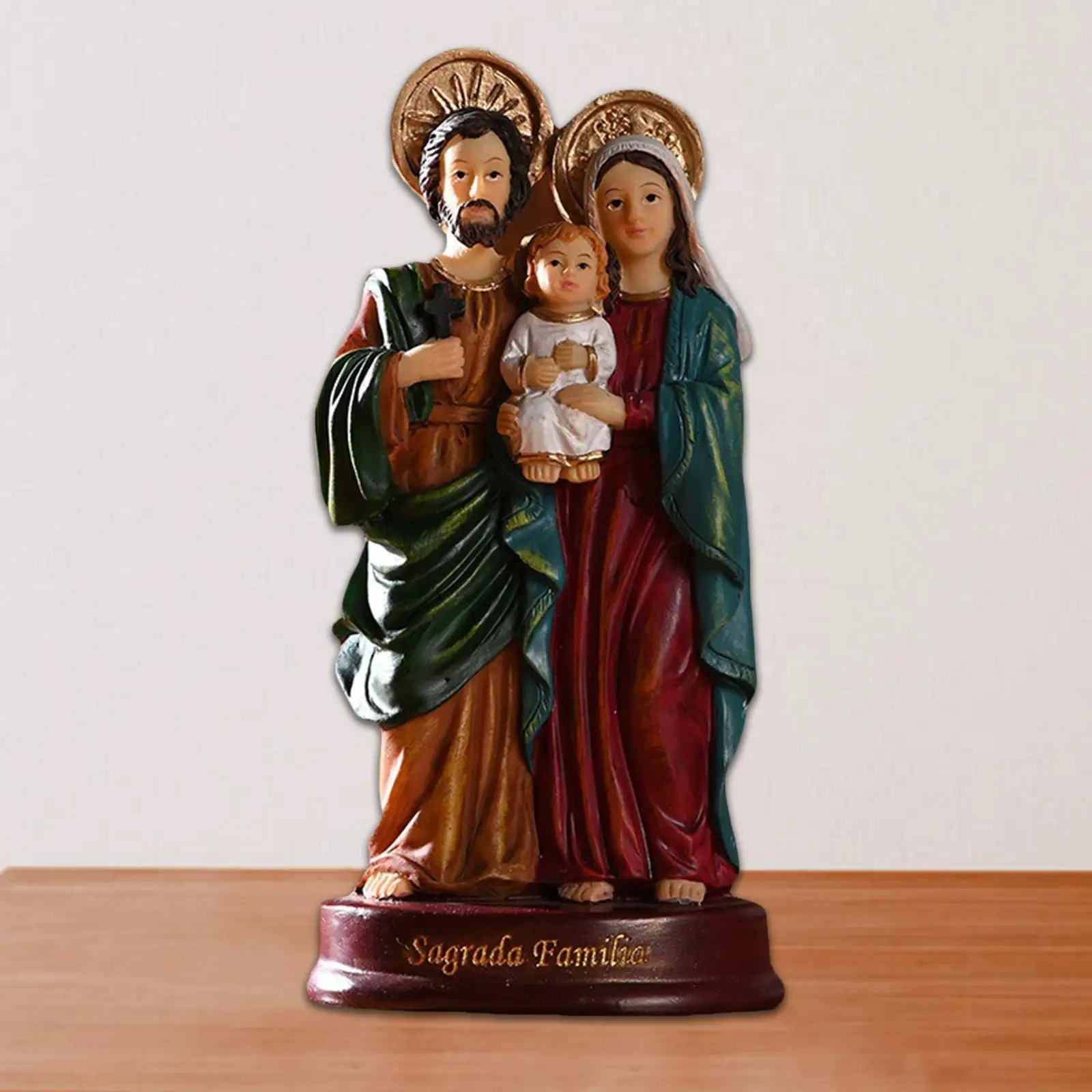 5.5 Inch Holy Family Mary Resin Statue Figure Figurine Catholic Decor Gift