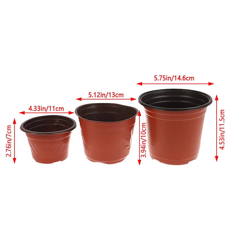 Plastic Plant Pots 10Pcs Flowerpot Cultivation For Succulent Plant Small Flowerpot Simple Planting Seedling Pot