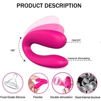 HESEKS Multi-frequency Wireless U-shape Egg Panties Wearable Sex Clit G-spot Vibrator Vibe Dildo For Women Lover Sex Toy 4