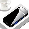 Smart Chip Electric Dual Arc USB Lighter Outdoor Windproof Pulse Plasma Flameless Digital Power Display Lighter Men's Gift 1