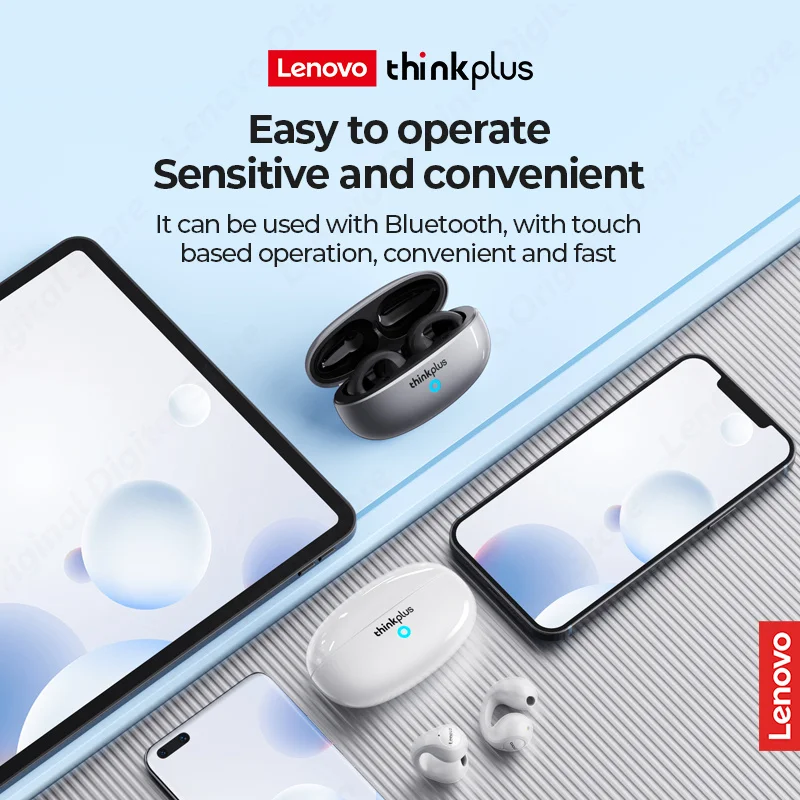 Lenovo XT83 II Wireless Headphones Bluetooth 5.3 Earphones Earclip Design Touch Control Bone Conduction Earbuds Sports Headsets 5 Lenovo XT83 II Wireless Headphones Bluetooth 5.3 Earphones Earclip Design Touch Control Bone Conduction Earbuds Sports Headsets 5