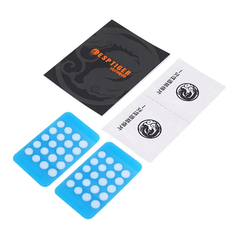 New 40PCS Esptiger Tiger ICE V2 Foot Sticker DIY Small Dots Foot Pad Arc Edge Esptiger  6.5MM 7MM — view 3