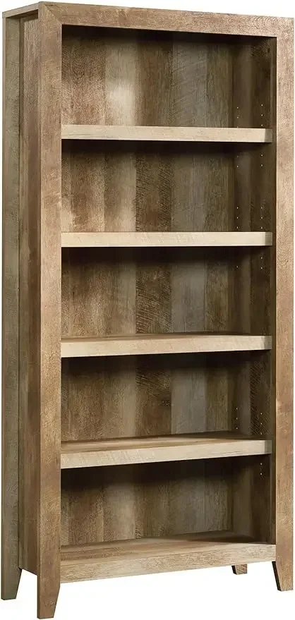 

5 Bookcase/Book Shelf, L: 33.78" x W: 12.52" x H: 71.1, Craftsman Oak finish