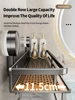 Bathroom Suction Cup Storage Rack Wall Mounted Bathroom Non Perforated Storage Rack Made Of Iron 3