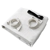 10% Silver Fiber Earthing Fitted Bed Sheets Conductive Grounded Bedsheet Anti-ESD Relieve Pressure Improve Health 2