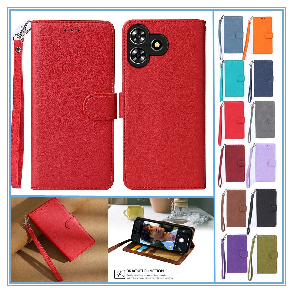 Wallet Flip Case For ZTE Blade A73 4G Phone Case Etui ZTE Blade