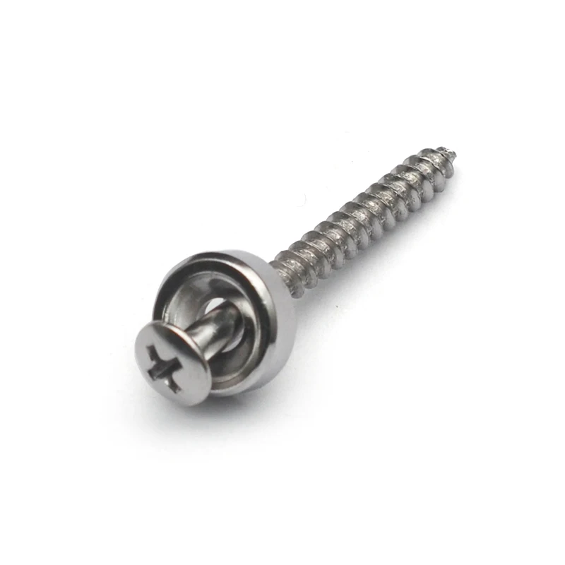 Guitar neck Joint Plate Screw Bushings Ferrules For Neck Mounting With Screws black-chrome-Gold 40pcs