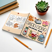 BAKE SHOP Coloring Book for Adults And Teens Featuring Cute Drawing Book Bold-easy Patterns Perfect Gift for Party and Birthday 2