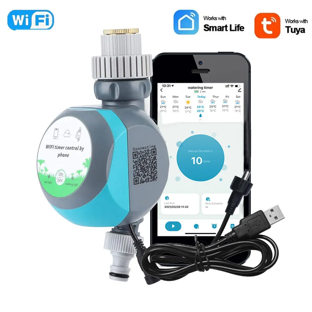 Tuya Drip Irrigation System Wifi Automatic Watering Timer Watering