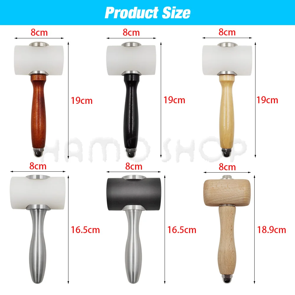 Leather Carving Mallet DIY Accessories Leather Work Comfortable Handle T  Head Printing Hammer Mauls Nylon Hammer Punching Tool - AliExpress