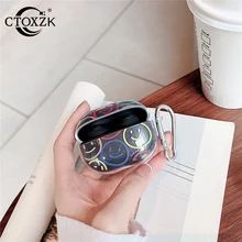  Funny Smiley Flower Soft Silicone Earphone Case For Xiaomi Redmi Buds 3 Lite Astronaut Transparent Headphone Protection Cover 