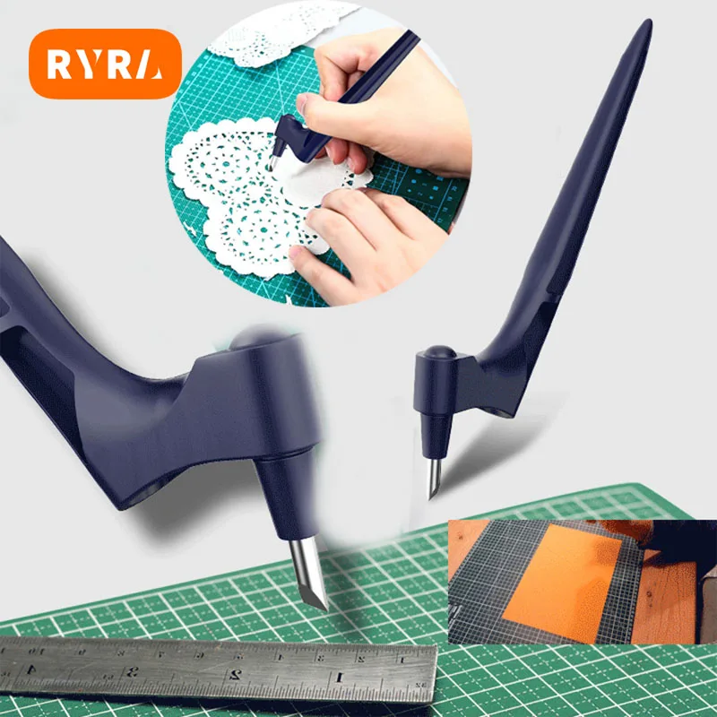 Gyro Cut Craft Tools Taglierina Giroscopica In Acciaio Inossidabile Coltello Di Carta Da 360 Gradi Taglierina Di Sicurezza Con Taglio Giroscopico Stru