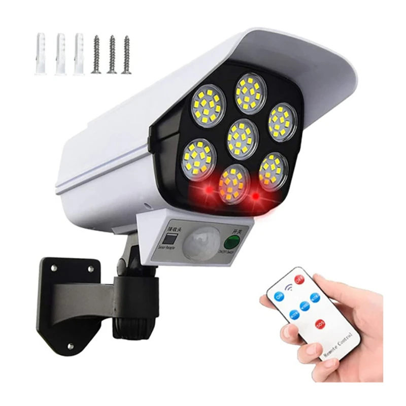 Luz LED en forma cámara con Panel Solar, Sensor de movimiento, protección de seguridad, luz de aire libre, lámpara de Videcam de impermeable| | - AliExpress