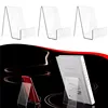 4pcs Acrylic Book Stand Book Holder For Display Clear Easel Stand For Display Display Holder For Postcard Sticker 6