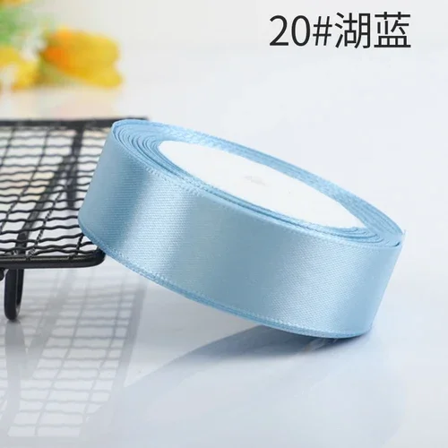 Elegant Silk Satin Ribbons for Crafts & Gift Wrapping - 22m Roll in Various Widths