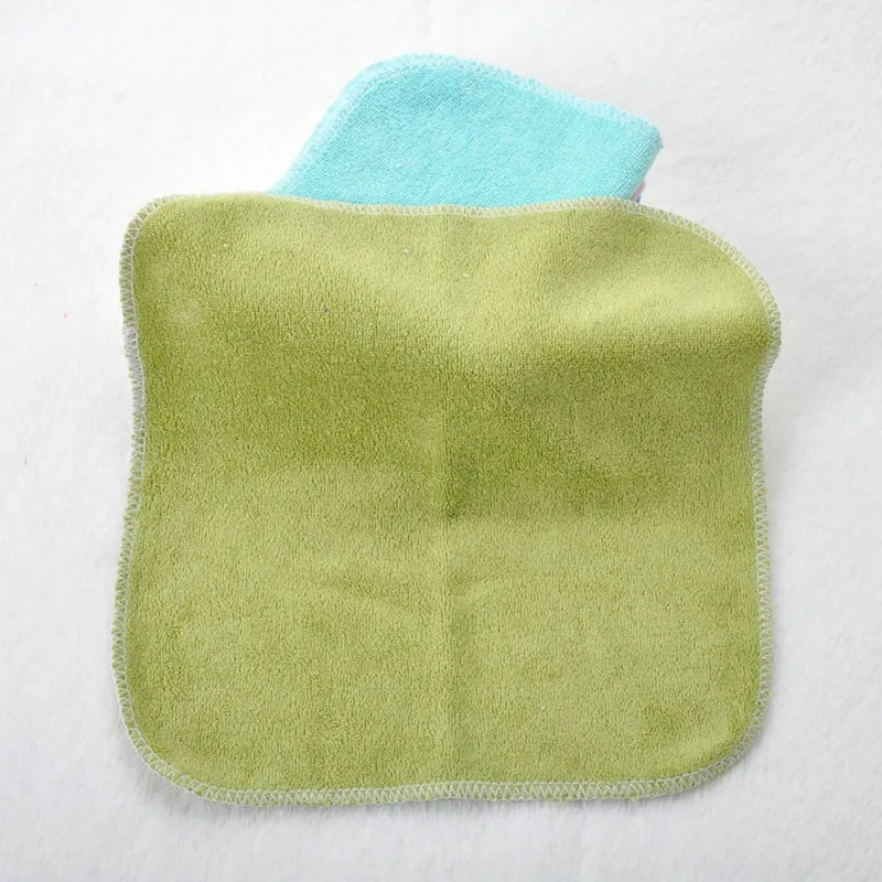 8Pcs Baby Towel for Boy and Girls 0-1Y Versatile Cute Cotton Square Towels Burp Cloth Bibs