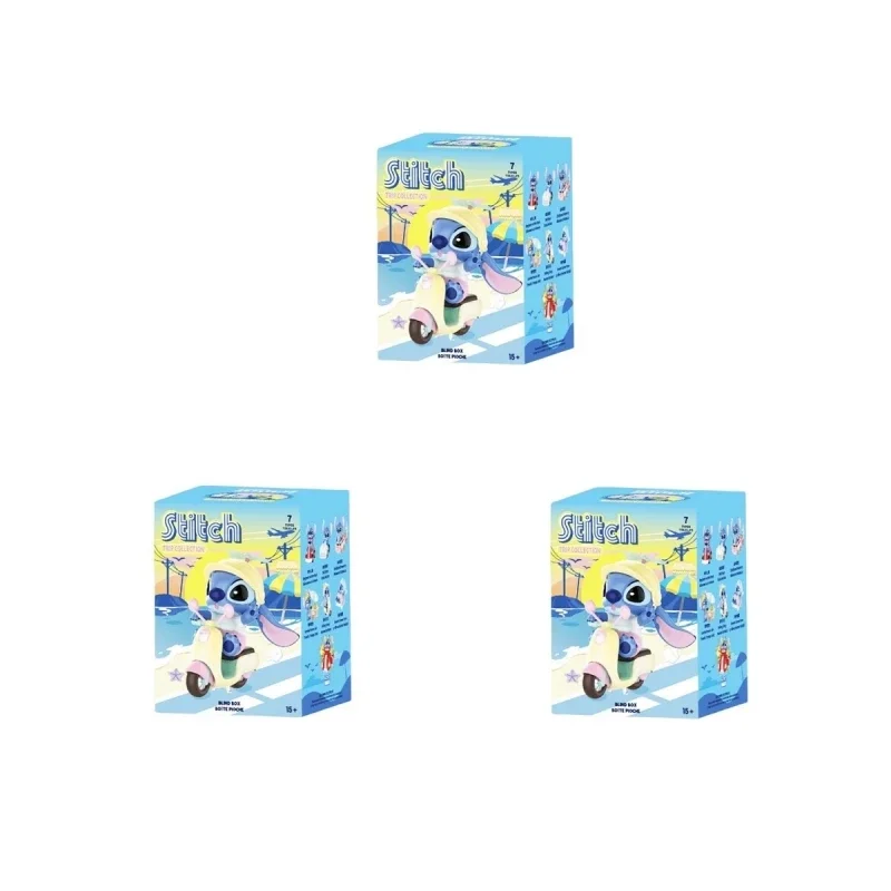 thumbnail image 1 of Caja sorpresa de la suerte de la serie Kawaii Disney Stitch Play, modelo de figura de anime, colección de juguetes de decoración para niños, regalos de Navidad, 1 of 5
