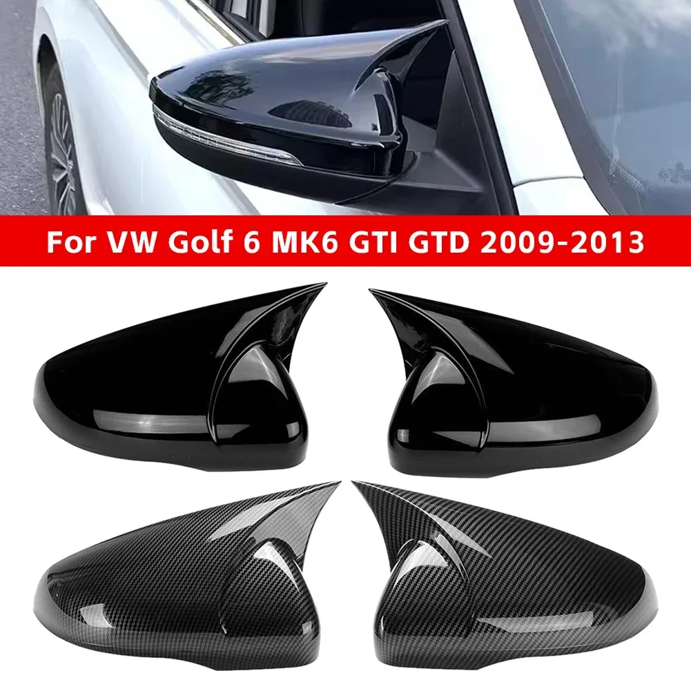 

2 шт., автомобильные накладки на боковые зеркала для VW Volkswagen Golf 6 MK6 GTI GTD 2009-2013