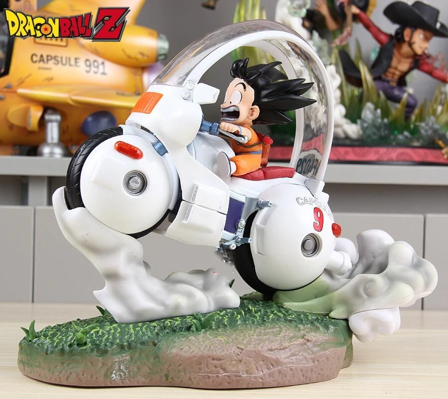 

Son Goku Dragon Ball Anime Figure Motorcycle Goku Figurine 22cm Pvc Model Doll Collectible Ornament Decoration Birthday Gifts