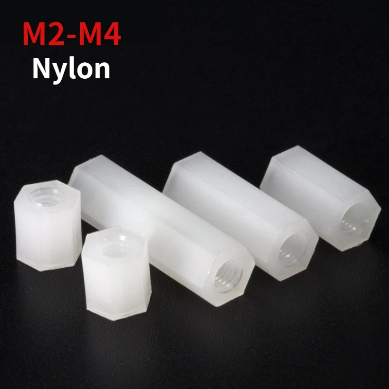 100 Pz PA66 M3 Femmina X M3 Femmina Esagonale Filettato Distanziatore Distanziatore Distanziatore Pilastro Distanziatore Esagonale Distanziatore Dado(M3*25 - Foto 7