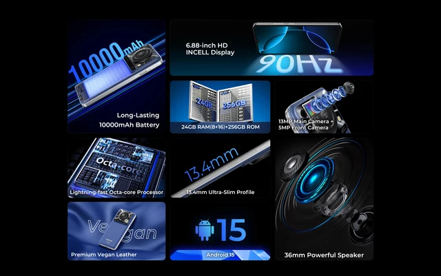 OUKITEL C60 PRO Android 15 スマートフォン 256GB OUKITEL C60 PRO Android 15 スマートフォン 256GB Amazon.com