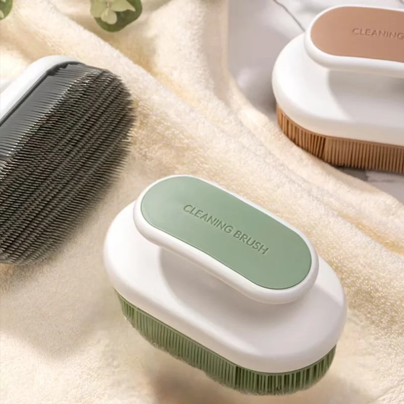 2Pcs Soft Bristle Cleaning Brush, Silicone Laundry Stain Brush, Small Household Washing Brush Scrub Brush, Comfort Grip 5