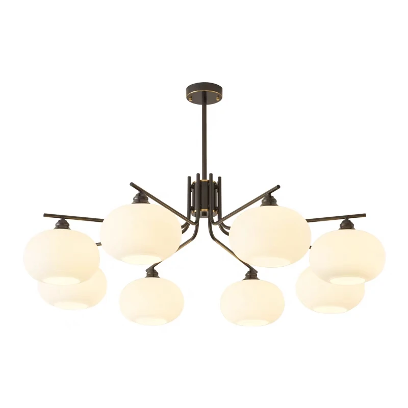 

Современные бытовые люстры из меди и стекла, комнатные осветительные приборы для гостиной, столовой, спальни, декоративные лампы Techo