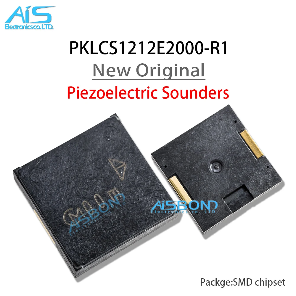 

5Pcs/Lot New Original PKLCS1212E2000-R1 PKLCS1212E2000 Piezoelectric Sounders (12*12*3)mm 2kHz 76dB Buzzers