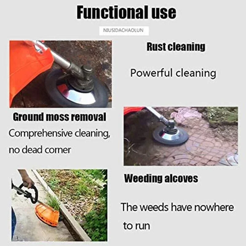 Steel Wire Wheel 150mm Garden Weed Brush Lawn Mower Grass Eater Trimmer Brush Cutter Tools Garden Grass Trimmer Head Weed grass trimmer head