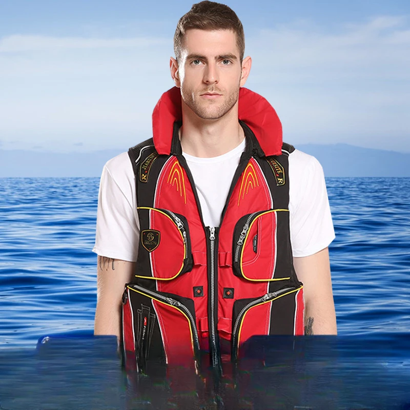 Surfing Life Vest Sea Fishing Waistcoat Personal Flotation Device Adult